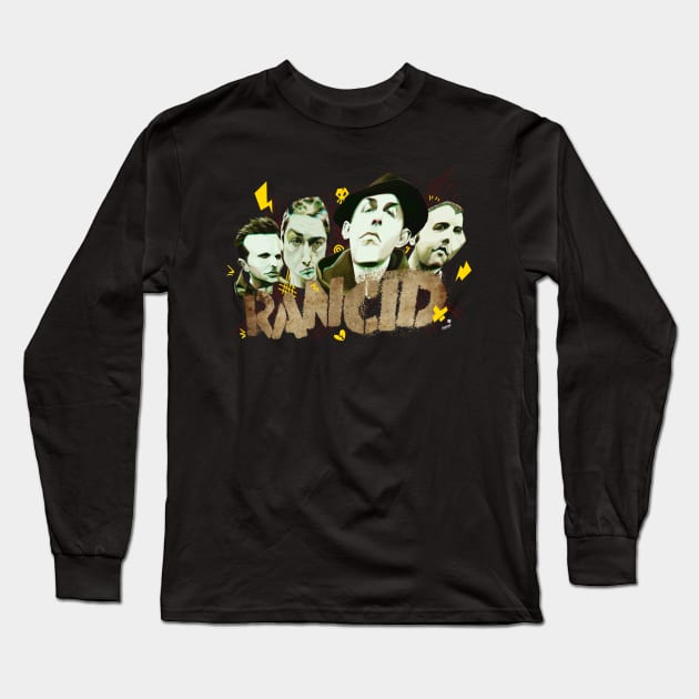 Rancid caricature Long Sleeve T-Shirt by kamalMasrun